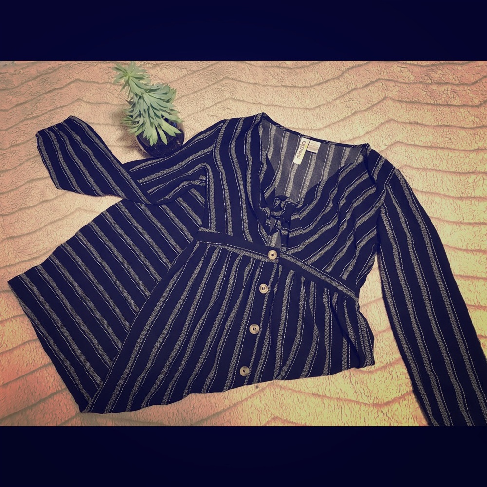 Mimi Chica Black Stripe Dress